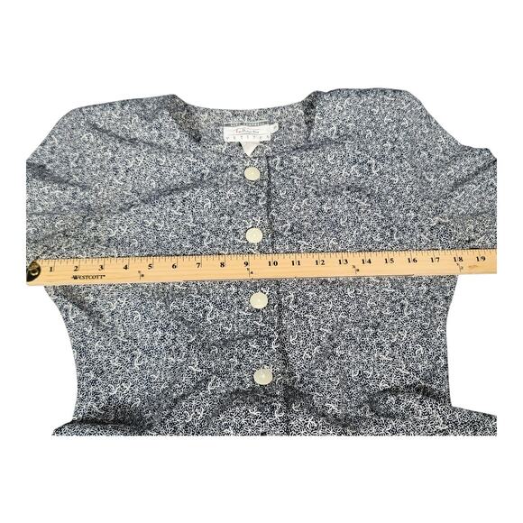 Talbots Sara Campbell Pleated Button-Up Short Sleeve Women's 8P Cottagecore Midi - Picture 10 of 10